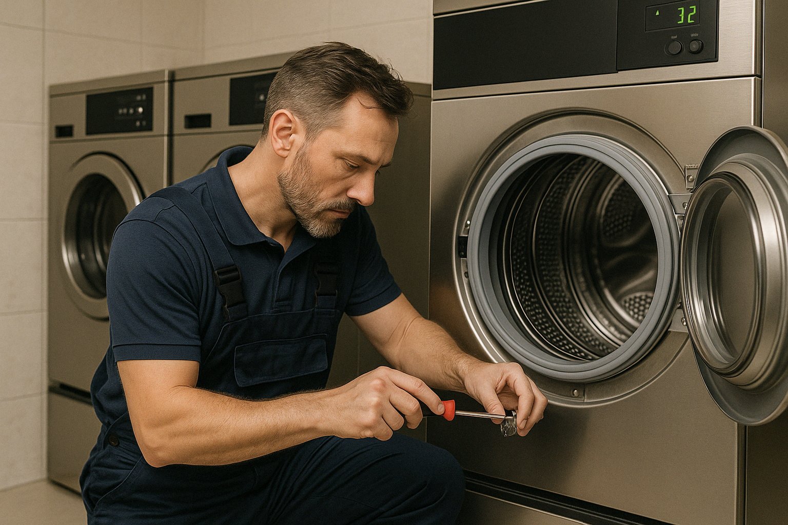 Technician repair scene